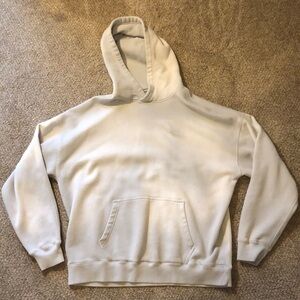 Abercrombie and Fitch oversized light gray soft A&F Fleece hoodie.